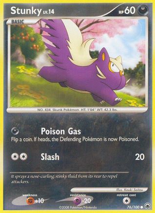 Stunky 76/100 - Majestic Dawn Reverse Holofoil