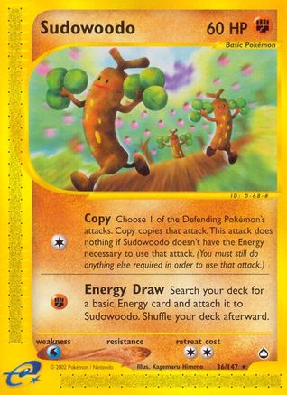 Sudowoodo 36/147 - Aquapolis