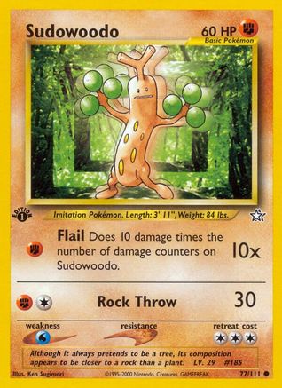 Sudowoodo 77/111 - Neo Genesis Unlimited