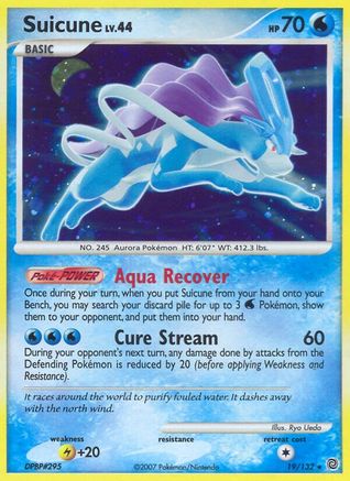 Suicune 19/132 - Secret Wonders Holofoil