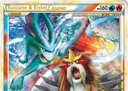 Suicune & Entei LEGEND 94/95 - HSUnleashed Holofoil