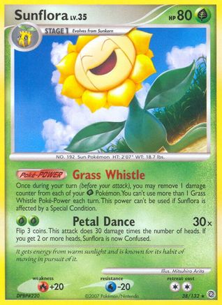 Sunflora 38/132 - Secret Wonders Reverse Holofoil