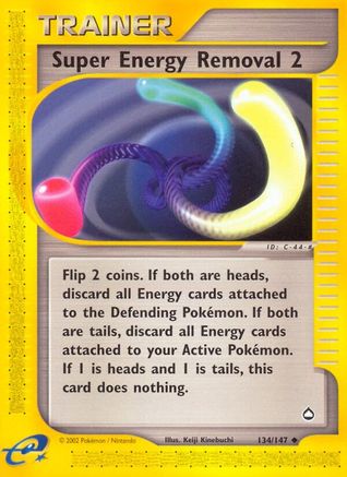 Super Energy Removal 2 134/147 - Aquapolis Reverse Holofoil