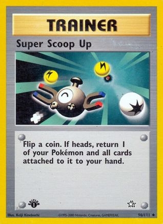 Super Scoop Up 98/111 - Neo Genesis 1st Edition