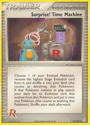 Surprise! Time Machine 91/109 - Team Rocket Returns Reverse Holofoil