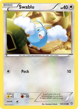 Swablu 105/124 - Dragons Exalted Reverse Holofoil