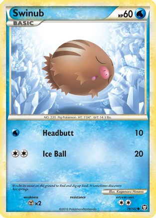 Swinub 79/102 - Triumphant Reverse Holofoil