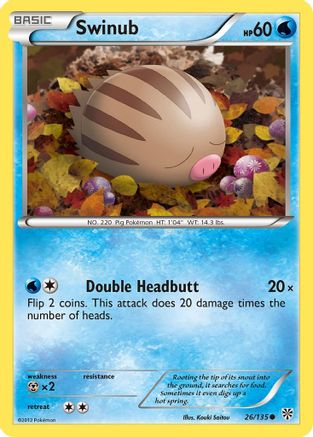 Swinub 26/135 - Plasma Storm Reverse Holofoil