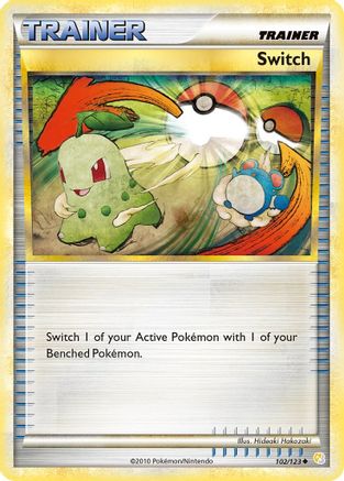 Switch 102/123 - HeartGold & SoulSilver Reverse Holofoil