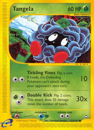 Tangela 112/147 - Aquapolis