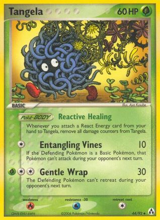 Tangela 44/92 - Legend Maker Reverse Holofoil