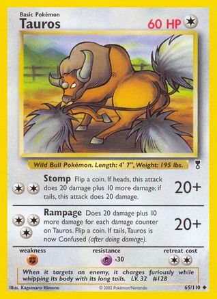 Tauros 65/110 - Legendary Collection Reverse Holofoil