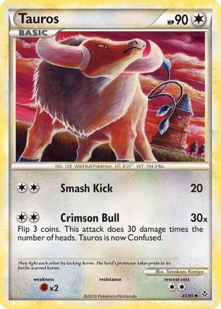 Tauros 41/95 - Unleashed Reverse Holofoil