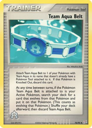 Team Aqua Belt 76/95 - Team Magma vs Team Aqua Reverse Holofoil