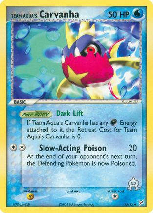 Team Aqua's Carvanha - 25/95 25/95 - Team Magma vs Team Aqua