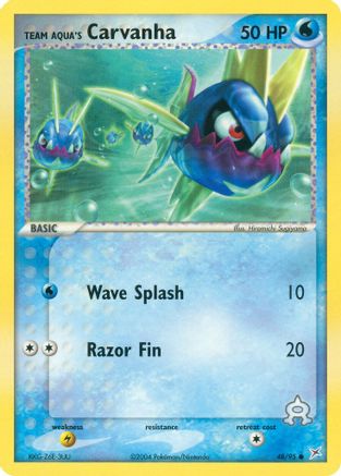 Team Aqua's Carvanha - 48/95 48/95 - Team Magma vs Team Aqua