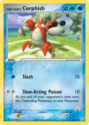 Team Aqua's Corphish - 51/95 51/95 - Team Magma vs Team Aqua