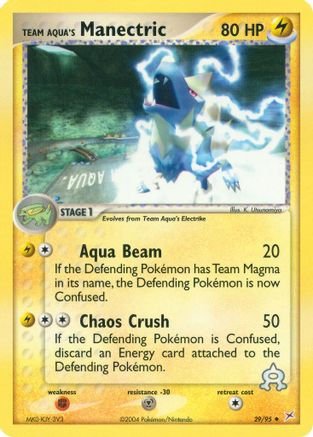 Team Aqua's Manectric 29/95 - Team Magma vs Team Aqua