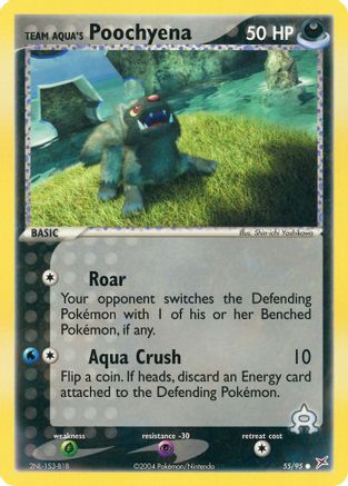 Team Aqua's Poochyena - 55/95 55/95 - Team Magma vs Team Aqua