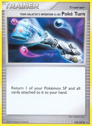 Team Galactic's Invention G-105 Poké Turn 118/127 - Platinum Reverse Holofoil