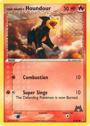 Team Magma's Houndour 62/95 - Team Magma vs Team Aqua