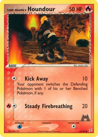 Team Magma's Houndour - 63/95 63/95 - Team Magma vs Team Aqua Reverse Holofoil