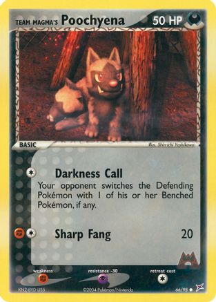 Team Magma's Poochyena - 66/95 66/95 - Team Magma vs Team Aqua Reverse Holofoil