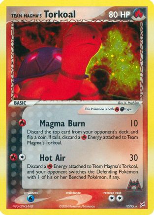 Team Magma's Torkoal 12/95 - Team Magma vs Team Aqua Holofoil