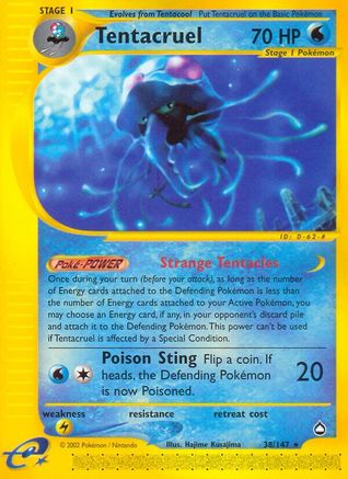 Tentacruel 38/147 - Aquapolis Reverse Holofoil