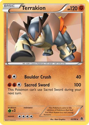 Terrakion 63/98 - Emerging Powers Holofoil