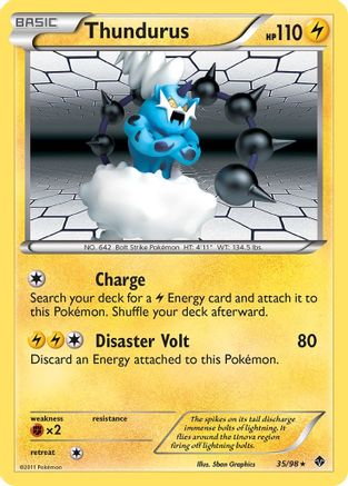 Thundurus 35/98 - Emerging Powers Holofoil