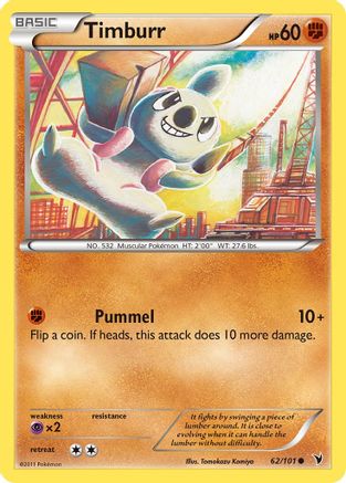 Timburr 62/101 - Noble Victories Reverse Holofoil