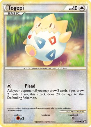 Togepi 70/90 - HSUndaunted Reverse Holofoil