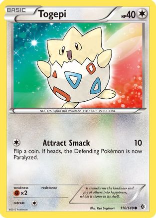 Togepi 110/149 - Boundaries Crossed Reverse Holofoil