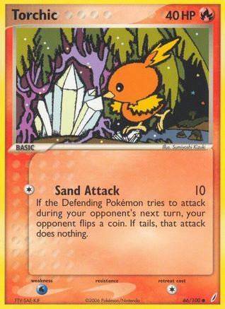 Torchic - 066/100 66/100 - Crystal Guardians