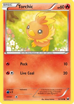 Torchic (15) 15/108 - Dark Explorers Reverse Holofoil