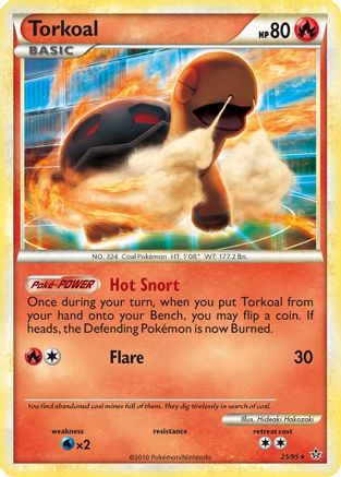 Torkoal 25/95 - HSUnleashed Reverse Holofoil