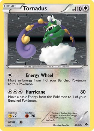 Tornadus 89/98 - Emerging Powers Reverse Holofoil