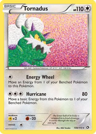 Tornadus 108/113 - Legendary Treasures Holofoil