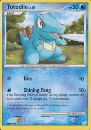 Totodile 8 - DP Trainer Kit Manaphy & Lucario