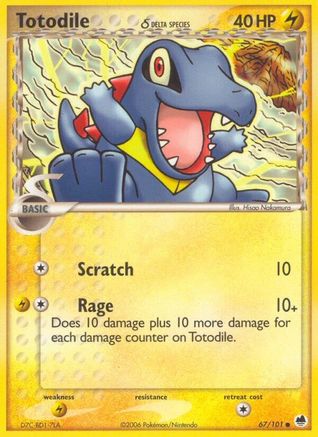 Totodile δ 67/101 - Dragon Frontiers