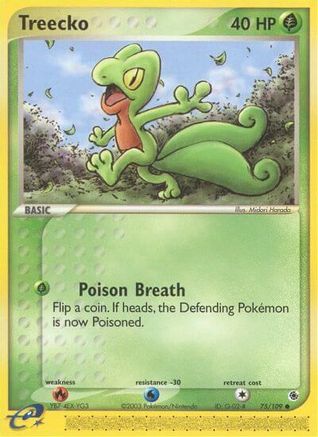 Treecko 75/109 - Ruby & Sapphire Reverse Holofoil