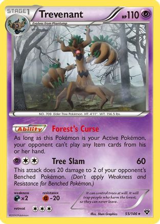 Trevenant 55/146 - XY Holofoil