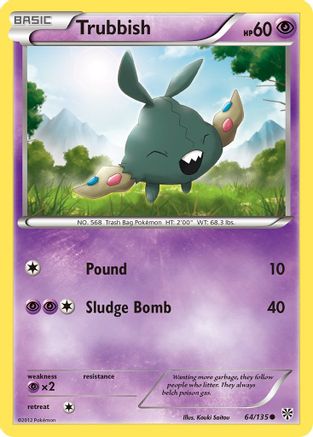 Trubbish (64) 64/135 - Plasma Storm Reverse Holofoil