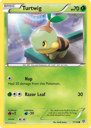 Turtwig 1/135 - Plasma Storm Reverse Holofoil