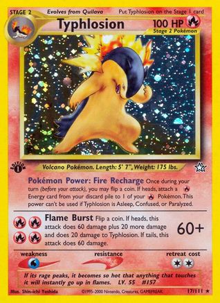 Typhlosion 17/111 - Neo Genesis 1st Edition Holofoil