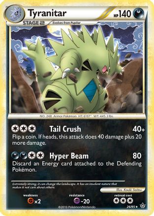 Tyranitar 26/95 - HSUnleashed Reverse Holofoil