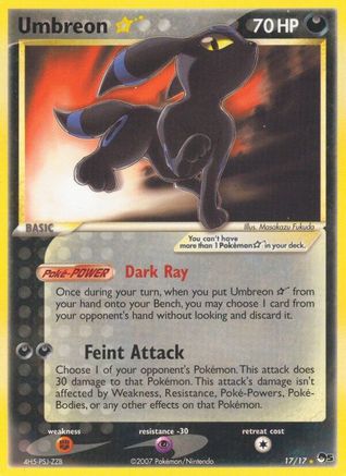 Umbreon Star 17/17 - POP Series 5 Holofoil