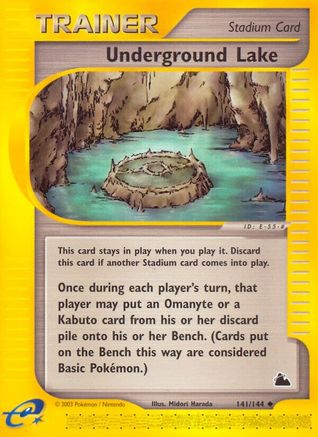 Underground Lake 141/144 - Skyridge Reverse Holofoil