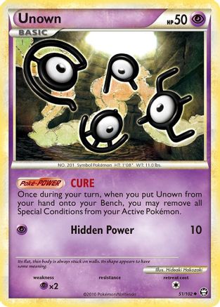 Unown 51/102 - HSTriumphant Reverse Holofoil